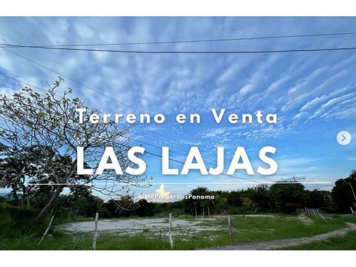 VENTA DE TERRENO EN LAS LAJAS CORONADO DE 4,700m²